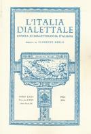 L' Italia dialettale. Rivista di dialettologia italiana vol.75 edito da Edizioni ETS