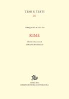 Rime. Ediz. critica di Torquato Accetto edito da Edizioni di Storia e Letteratura
