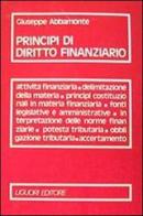 Principi di diritto finanziario di Giuseppe Abbamonte edito da Liguori