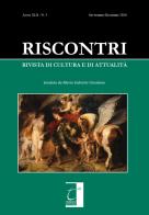 Riscontri. Rivista di cultura e di attualità (2020) vol.3 edito da Terebinto Edizioni