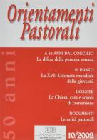Orientamenti pastorali (2002) vol.10 edito da EDB