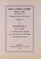 La Epistola di s. Jacopo (rist. anast.) edito da Forni