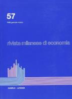 Rivista milanese di economia vol.57 edito da Laterza