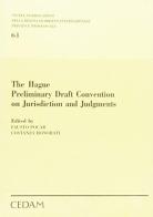 The hague Preliminary Draft Convention on Jurisdiction and Judgments di Costanza Honorati, Fausto Pocar edito da CEDAM