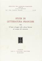 Studi di letteratura francese vol.7 edito da Olschki