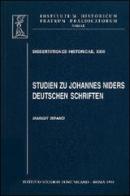 Studien zu Johannes Nider deutschen Schriften di Margit Brand edito da Angelicum University Press