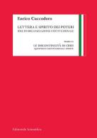 Lettera e spirito dei poteri. Idee di organizzazione costituzionale vol.3 di Enrico Cuccodoro edito da Editoriale Scientifica
