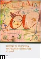History of education & children's literature (2006) vol.1 edito da eum