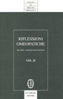Riflessioni omeopatiche vol.2 di Alfonso Masi Elizalde edito da De Ferrari
