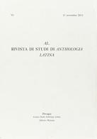 AL. Rivista di studi di anthologia latina (2015) vol.6 edito da Pliniana