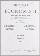 Giornale degli Economisti. 2ª serie vol.2 edito da Forni