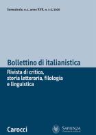 Bollettino di italianistica. Rivista di critica, storia letteraria, filologia e linguistica (2020) vol.1 edito da Carocci