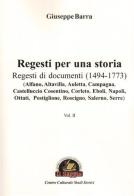 Regesti per una storia vol.2 di Giuseppe Barra edito da Edizioni Il Saggio