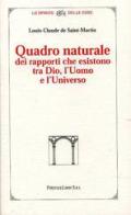 Quadro naturale dei rapporti che esistono tra Dio, l'Uomo e l'Universo di Louis-Claude de Saint-Martin edito da Firenzelibri