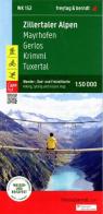 Wk152 zillertaler alpen 1:50k 2023 edito da Freytag & Berndt