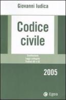 Codice civile 2005. Costituzione, leggi collegate, trattati UE e CE. Con CD-ROM di Giovanni Iudica edito da EGEA