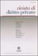 Rivista di diritto privato (2011) vol.2 edito da Cacucci