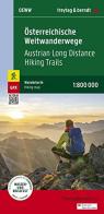 Austrian long distance hiking 1:800.000 edito da Freytag & Berndt