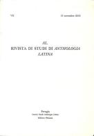 AL. Rivista di studi di anthologia latina (2016) vol.7 edito da Pliniana