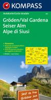 Carta stradale e panoramica n. 365. Val Gardena, Alpe di Siusi 1:150.000 edito da Kompass