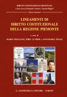 Lineamenti di diritto costituzionale della Regione Piemonte edito da Giappichelli