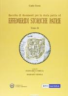 Effemeridi storiche patrie vol.2 di Carlo Gozzi edito da Sometti