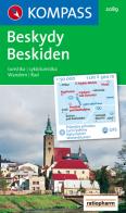 Carta escursionistica e stradale n. 2089. Repubblica Ceca. Beskiden Beskydy. Adatto a GPS. Digital map. DVD-ROM edito da Kompass