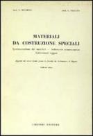 Materiali da costruzioni speciali vol.3 di Franco Mormone, Giuseppe Striano edito da Liguori