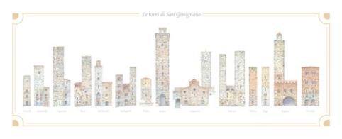 Le torri di San Gimignano. Libro-poster grande. Ediz. multilingue edito da KMZero