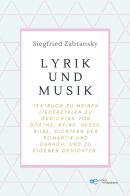 Lyrik und musik di Siegfried Zabransky edito da Europa Edizioni