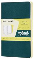 Quaderno Volant Journal Moleskine pocket a pagine bianche verde-giallo. Set da 2 edito da Moleskine