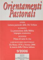 Orientamenti pastorali (2006) vol.9 edito da EDB