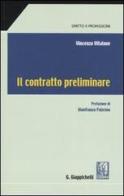 Il contratto preliminare di Vincenzo Vitalone edito da Giappichelli