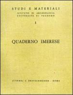 Quaderno Imerese vol.1 edito da L'Erma di Bretschneider