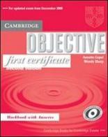 Objective first certificate. Workbook. With answers. Per le Scuole superiori di Annette Capel, Wendy Sharp edito da Cambridge University Press