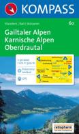 Carta escursionistica n. 60. Austria. Carinzia. Gailtaler Alpen, Karnische Alpen, Oberdrautal 1:50.000. Con carta panoramica. Adatto a GPS. DVD-ROM digital map. Ediz edito da Kompass