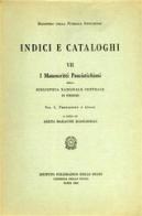 I manoscritti panciatichiani della Biblioteca Nazionale Centrale di Firenze. Indici di B. Maracchi Biagiarelli edito da Ist. Poligrafico dello Stato