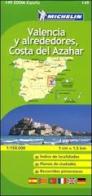 Valencia y alrededores, Costa del Azahar 1:150.000. Ediz. multilingue edito da Michelin Italiana