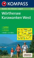 Carta escursionistica n. 61. Austria. Carinzia. Wörthersee, Karawanken West 1:50.000. Con carta panoramica. Adatto a GPS. DVD-ROM digital map. Ediz. bilingue edito da Kompass