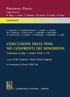 L' esecuzione delle pene nei confronti dei minorenni. Commento al d.lgs 2 ottobre 2018, n. 121 edito da Giappichelli