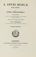 Opera Philosophica (rist. anast. Parigi, 1827 ss.) vol.3 di Lucio Anneo Seneca edito da Paideia