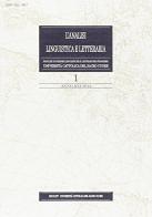 L' analisi linguistica e letteraria (2013) vol.1 edito da EDUCatt Università Cattolica