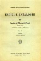 Catalogo dei manoscritti greci esistenti nelle biblioteche italiane vol.2 di Elpidio Mioni edito da Ist. Poligrafico dello Stato