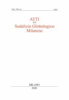 Atti del sodalizio glottologico milanese. Nuova serie (2019) vol.14 edito da Edizioni dell'Orso
