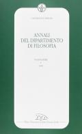 Annali del Dipartimento di filosofia dell'Università degli studi di Firenze. Nuova serie (1995) edito da LED Edizioni Universitarie