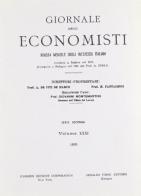 Giornale degli Economisti. 2ª serie vol.31 edito da Forni