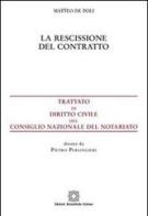 La rescissione del contratto di Matteo De Poli edito da Edizioni Scientifiche Italiane