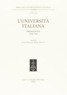 L' università italiana. Bibliografia 1848-1914 edito da Olschki