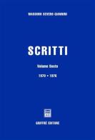 Scritti vol.6 di Massimo S. Giannini edito da Giuffrè