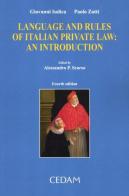 Language and rules of italian private law. An introduction di Giovanni Iudica, Paolo Zatti edito da CEDAM